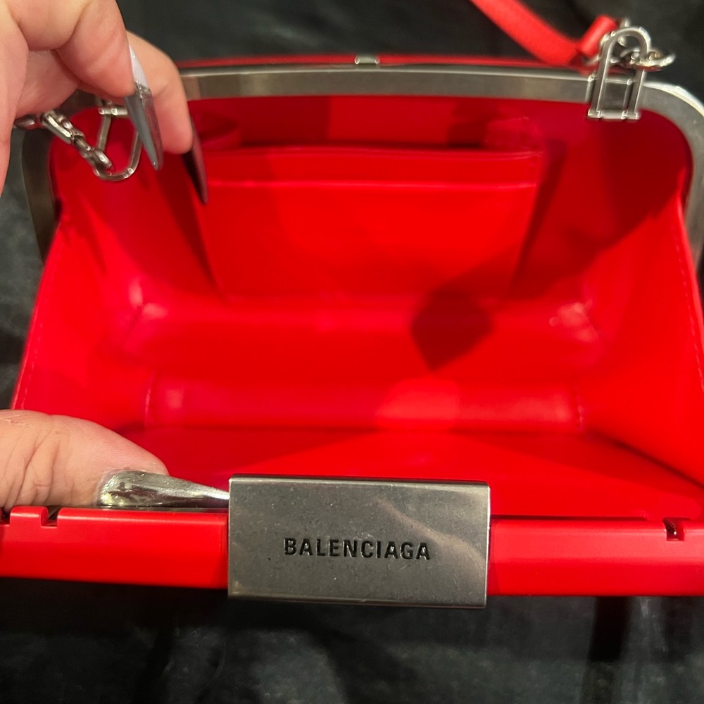 Balenciaga Red Lunchbox Crossbody Bag - Picture 3 of 5
